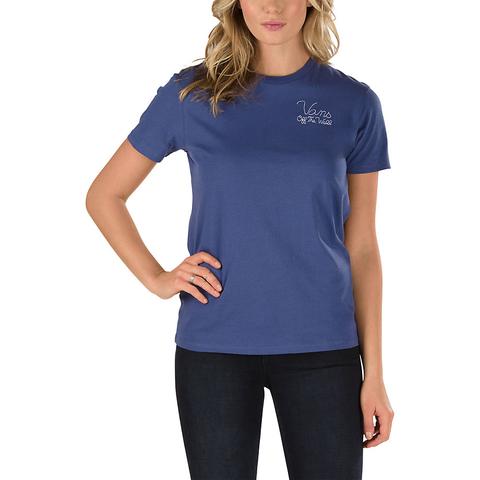 t shirt blu donna