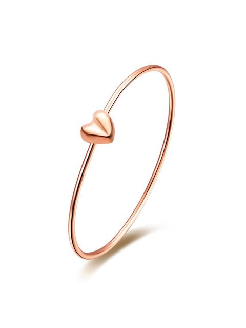 Gold Plated Heart Personalized Stylish Bangle