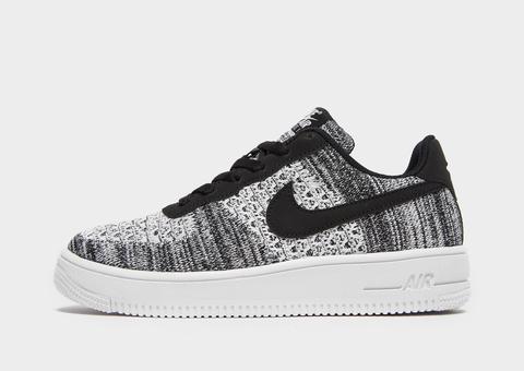 white flyknit air force 1 junior