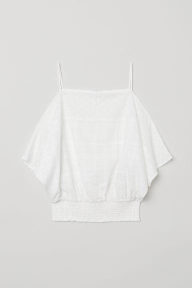 H & M - Top A Spalle Scoperte - Bianco