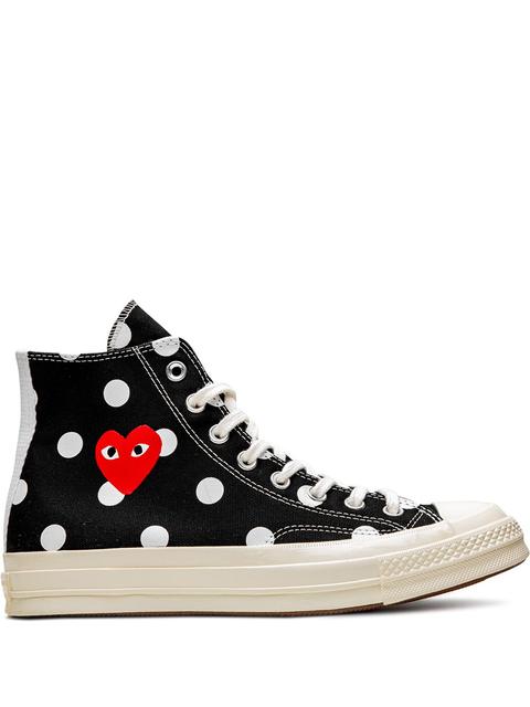 Comme Des Garçons Play X Converse Zapatillas Altas Chuck 70 - Negro