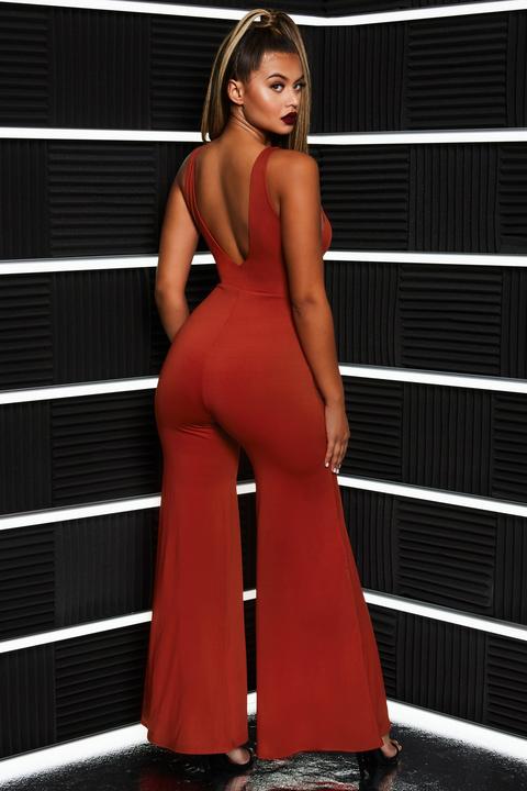 oh polly red jumpsuit