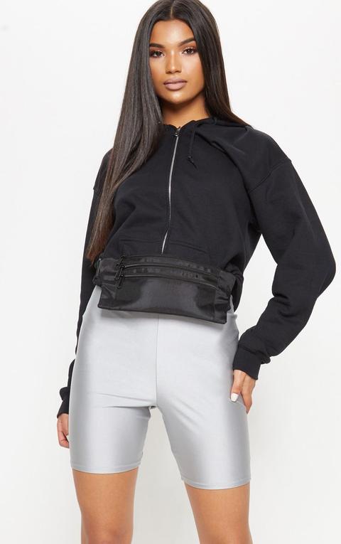 Black Flat Bum Bag