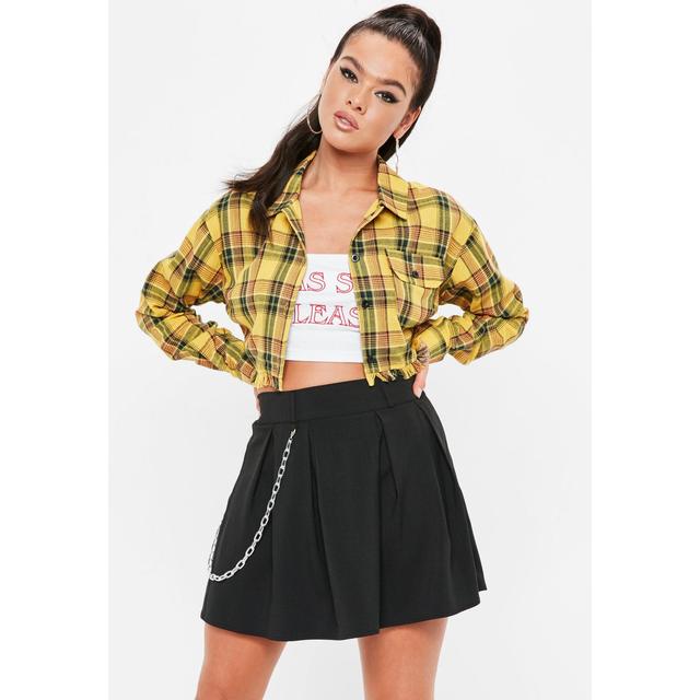 yellow checked top