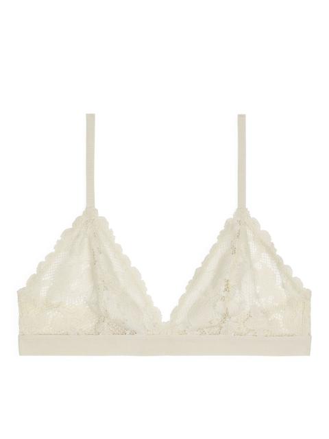 Lace Soft Bra - Beige