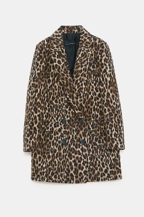 Cappotto Jacquard Leopardato