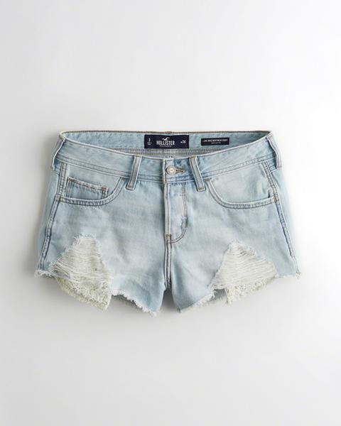 Shorts Denim Boyfriend De Tiro Bajo