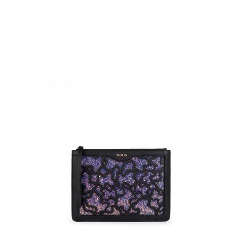 Clutch Kaos Shock En Color Negro-lila