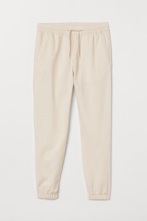 linen blend joggers