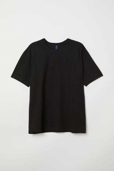 H & M - Cotton T-shirt - Black