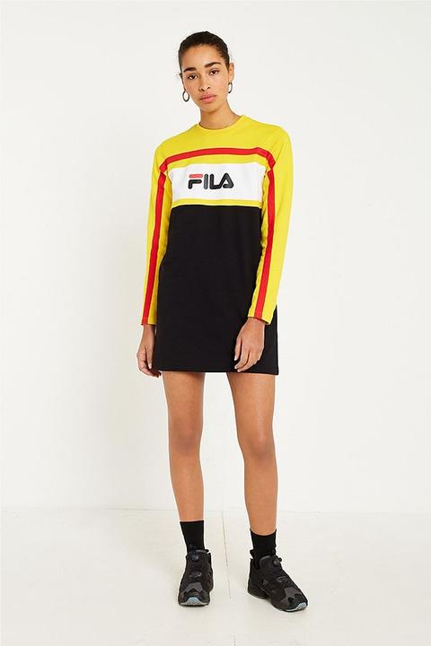 Fila Belle Logo Long Sleeve Dress From Urban Outfitters On 21 Buttons