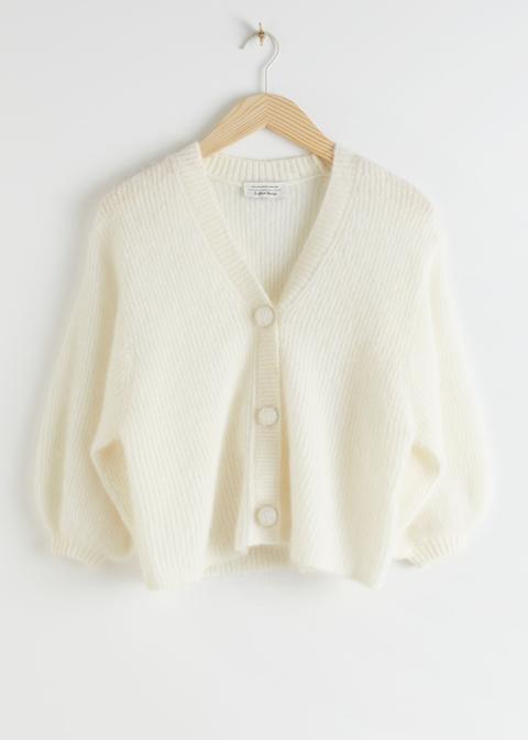 Alpaca Blend Button Up Cardigan