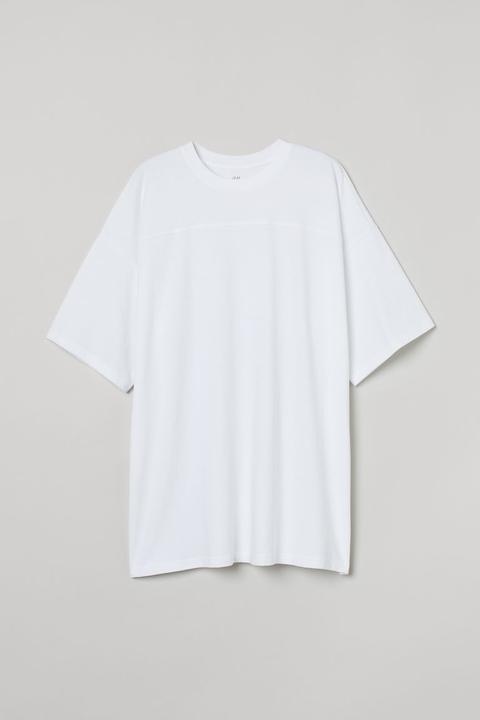 Oversized Cotton T-shirt - White