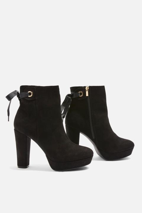 miss kg black suede ankle boots