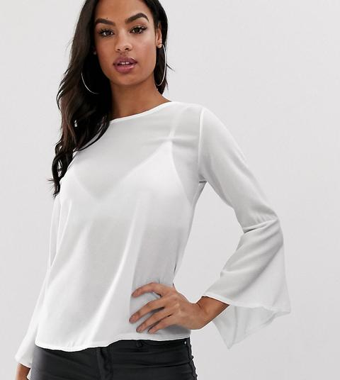 Boohoo Basic Flute Sleeve Blouse