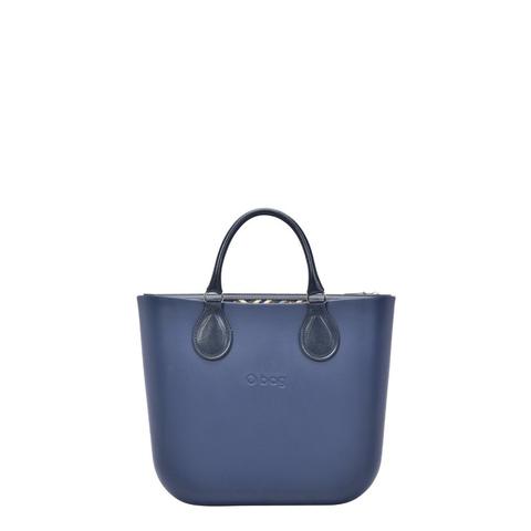 O Bag Blu Navy Con Chiusura Street Golden Lines