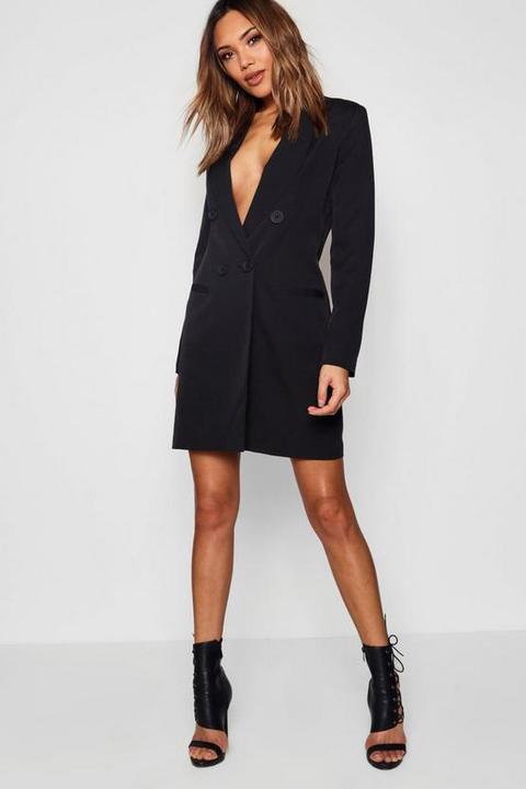 Double Breasted Blazer Dress