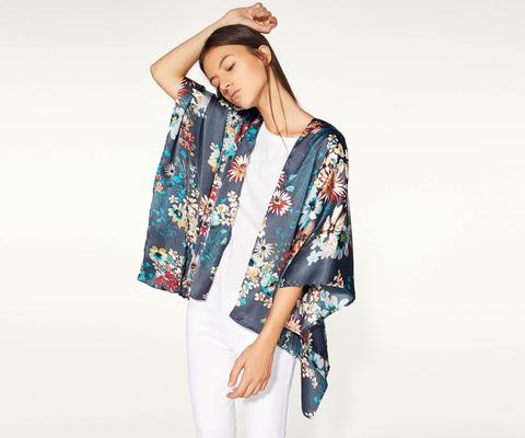 Kimono Corto Satinado