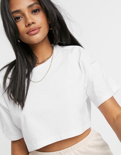 Asos Design - T-shirt Ultra Court - Blanc