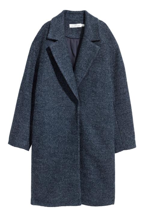 H & M - Cappotto In Misto Lana - Blu