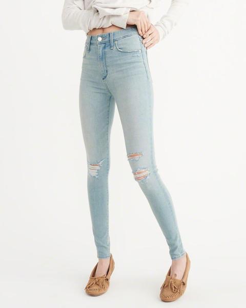 abercrombie & fitch skinny vs super skinny jeans