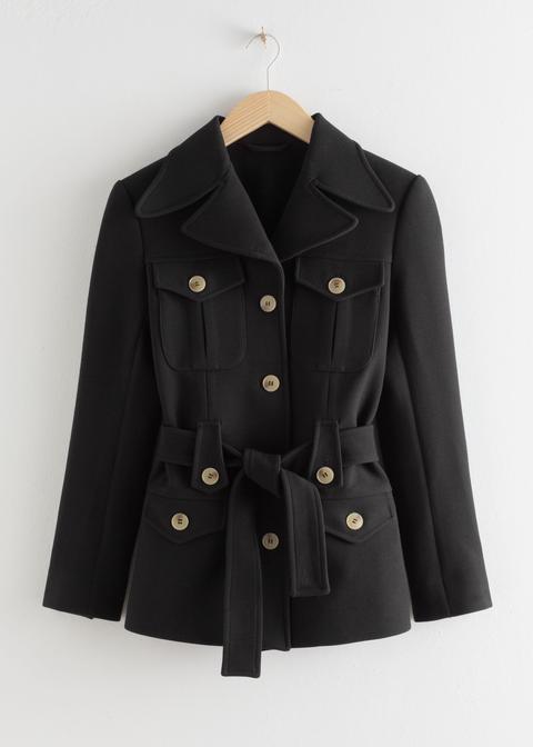 Structured Belted Workwear Jacket