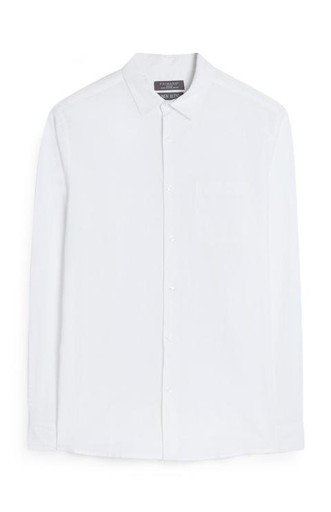 Camisa Blanca De Manga Larga