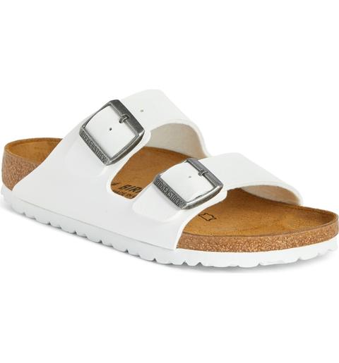 'arizona' White Birko-flor Sandal