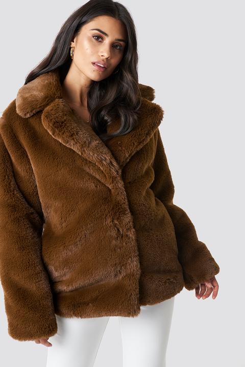 超激得国産 leinwande Mama's Faux-fur Jacket / Brownの通販 by