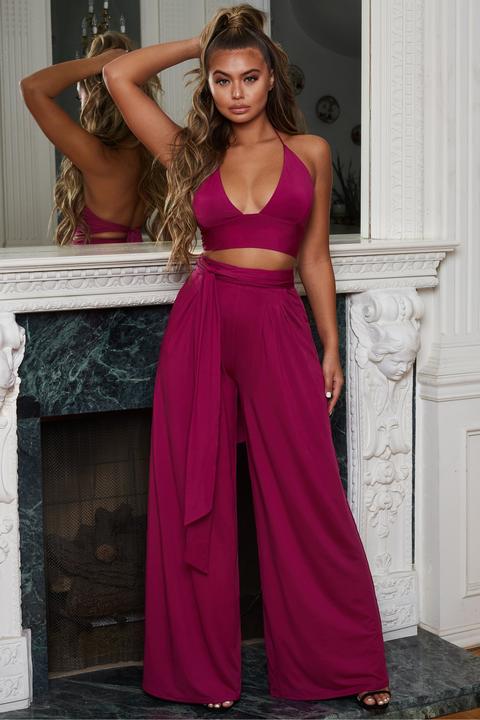 Hang Loose Petite Wide Leg Trousers In 
