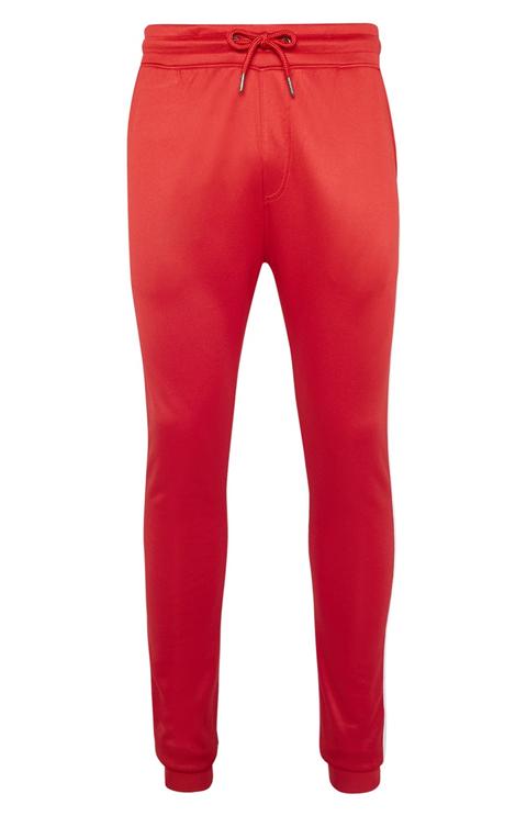 Pantalón De Chándal De Algodón Rojo