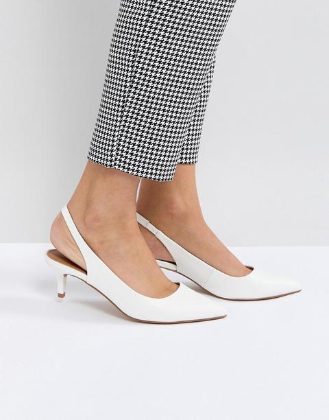 slingback heels white
