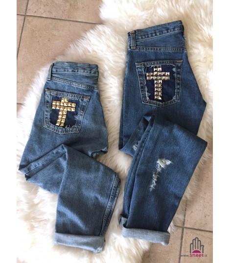 Levis 501 Custom Crossstuds