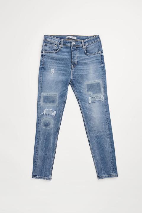 Jeans Carrot Fit Rotos