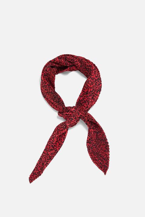 Foulard Plissettato Stampato