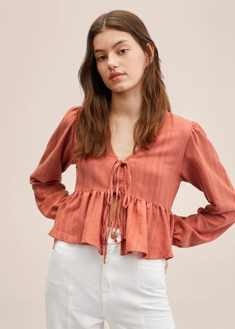 Blusa Fluida Volante