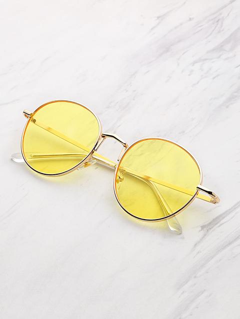 Tinted Flat Lens Sunglasses