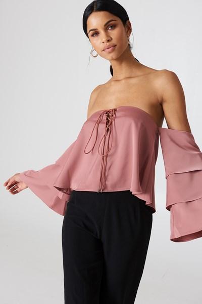 Finders Bloom Frill Top - Pink