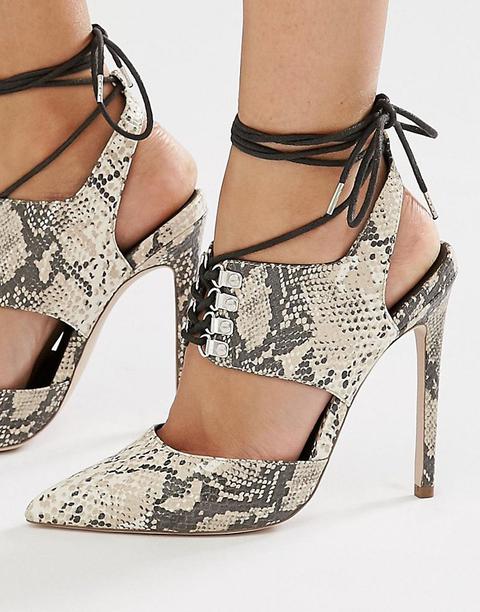 Tacones En Punta Con Cordones Patrol De Asos