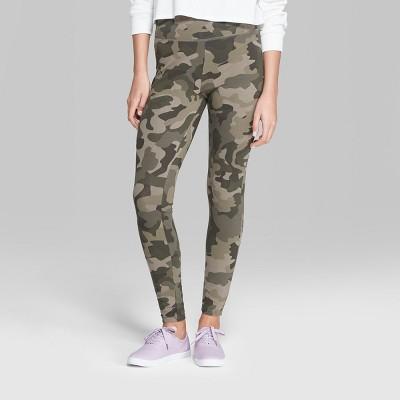 Women's Camo Print High-rise Leggings - Wild Fable Green