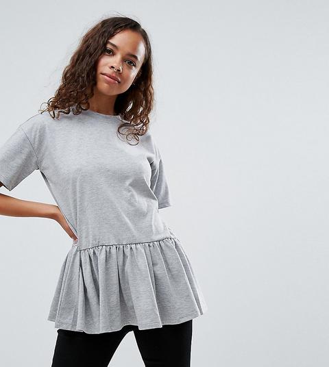 Asos Petite - Top Grembiule Casual - Grigio