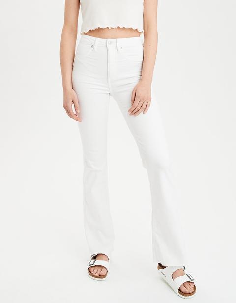 american eagle highest waist flare jean