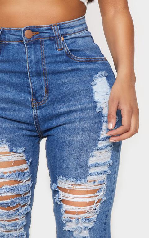 extreme rip skinny jeans