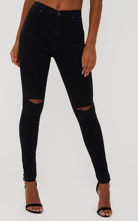 Kat Black Ripped Skinny Jean