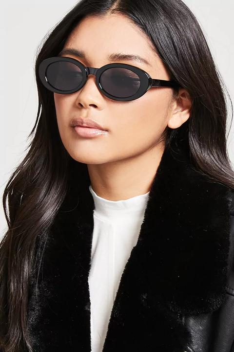 Tinted Oval Sunglasses