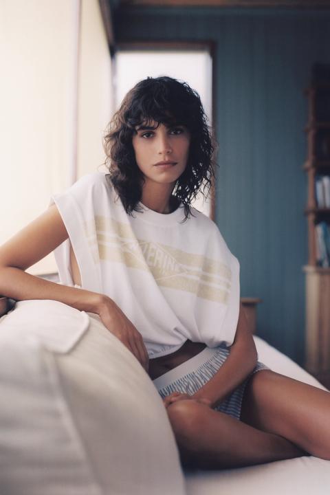 Camiseta Cropped Texto
