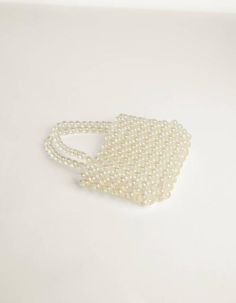 Iridescent Faux Pearl Bag