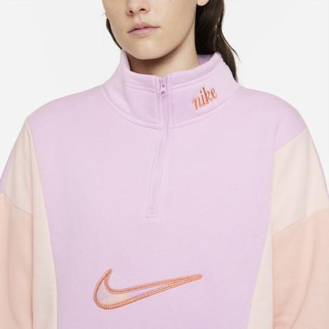 Nike Sportswear Women's 1/4-zip Fleece - Pink