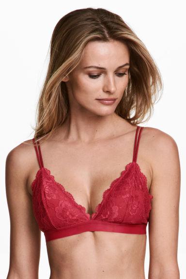 Reggiseno Triangolare In Pizzo