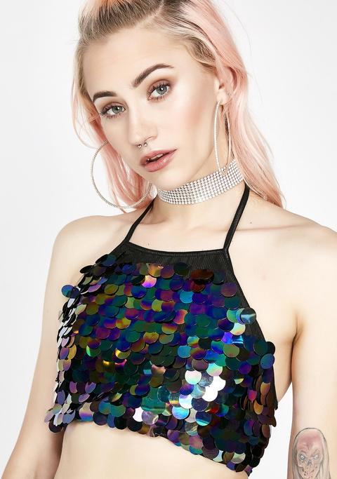 Poisonous Stardust Siren Crop Top